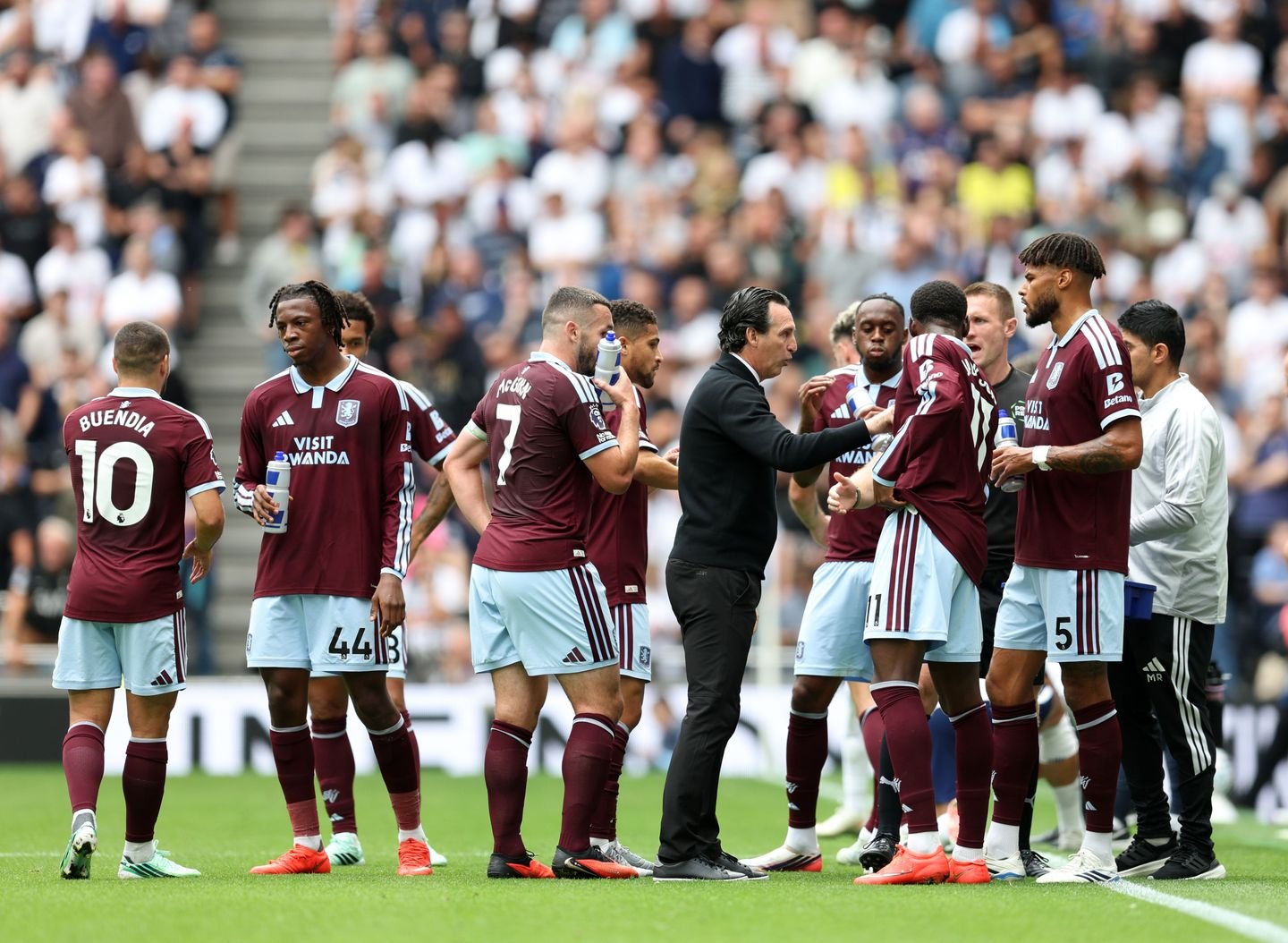 Unai Emery speaking after Aston Villa’s Premier League victory over Tottenham
